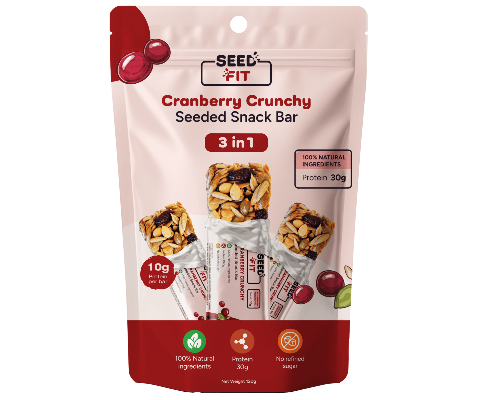 Cranberry Crunchy - 3 Pack - Seedfit